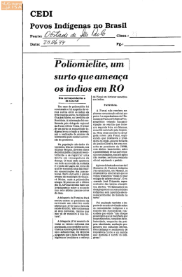 &Iacute;ntegra da not&iacute;cia - Povos Ind&iacute;genas no Brasil