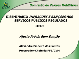 Ajustes pr&eacute;vios sem san&ccedil;&atilde;o