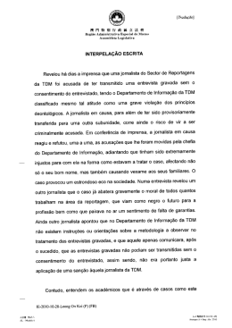 |NTERPELAÇÃO ESCRITA