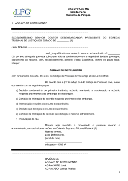 OAB 2ª FASE MG Direito Penal Modelos de Petição 1