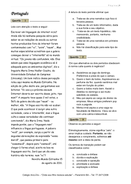 Para ver a Prova do 9&ordm; Ano / Aperte Aqui