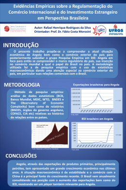 Relatório Econômico Angola Autor: Rafael Henrique Rodrigues da
