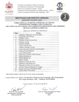 Pontif&iacute;cia Universidade Cat&oacute;lica do Paran&aacute;