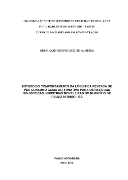 HENRIQUE RODRIGUES DE ALMEIDA ESTUDO DO