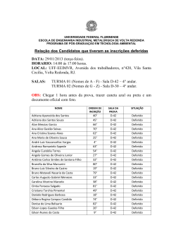anexo iv - Escola de Engenharia de Volta Redonda