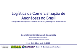 Logística da Comercialização de Anonáceas no Brasil