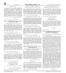 Extrato do Edital n&ordm; 05, de 03 de fevereiro de 2011