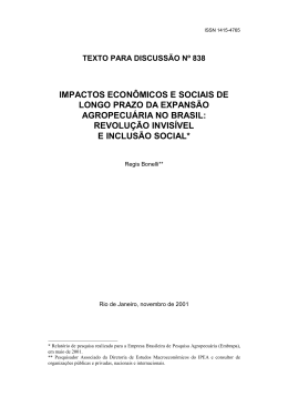 impactos econ&ocirc;micos e sociais de longo prazo da expans&atilde;o