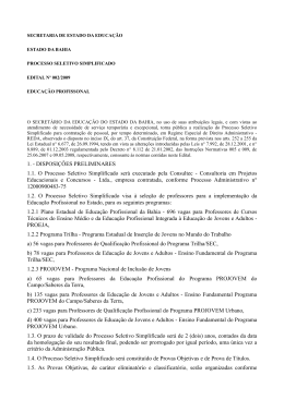 1. - DISPOSI&Ccedil;&Otilde;ES PRELIMINARES 1.1. O Processo