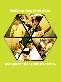 plano nacional de forma&ccedil;&atilde;o dos professores da educa&ccedil;&atilde;o