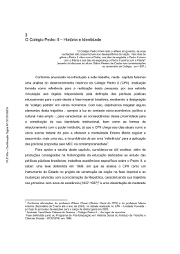 3 O Col&eacute;gio Pedro II &ndash; Hist&oacute;ria e Identidade - Maxwell - PUC-Rio