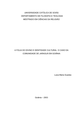 a folia do divino e identidade cultural