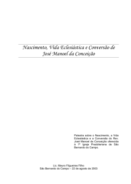 Jos&eacute; Manoel da Concei&ccedil;&atilde;o