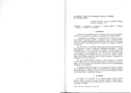 Interesse P&uacute;blico, Interesse Difuso e Defesa do