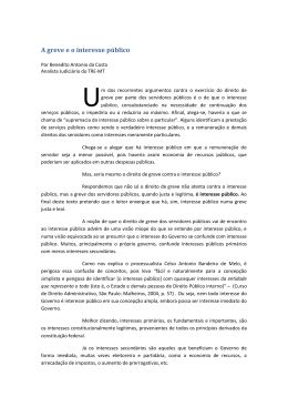 A greve e o interesse p&uacute;blico - SINDIJUFE-MT