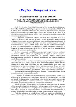 &laquo;R&eacute;gies Cooperativas&raquo;