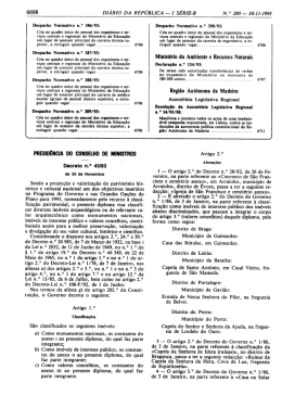Decreto n.&deg; 45/93 de 30 de Novembro