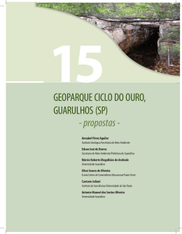 GEOPARQUE CICLO DO OURO, GUARULHOS (SP