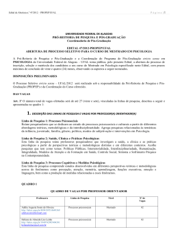 Nº 47 Processo seletivo 2013.1