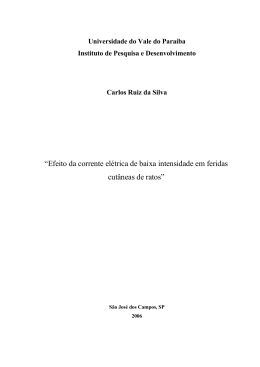 &ldquo;Efeito da corrente el&eacute;trica de baixa intensidade