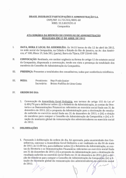 II. III. III. IV. - Brasil Insurance
