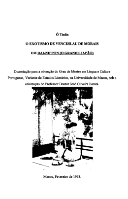 () Ex0TISM0 DE VENCESLAU DE MORAIS EM DAI