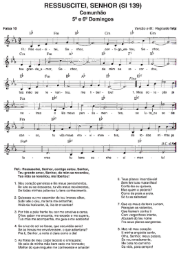 RESSUSCITEI, SENHOR (SI 139)