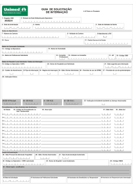 Guia de Solicitacao de Internacao