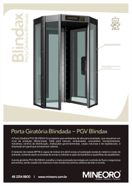 Porta Giratória Blindada - PGV Blindax
