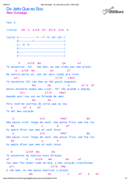 Do jeito que eu sou (Alex Gonzaga)