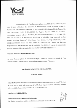 1 ingl&ecirc;s.espanhol Acordo Coletivo de Trabalho, com - SAAE-RJ