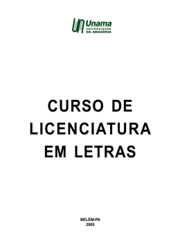 CURSO DE LETRAS