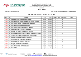 3º CICLO - Agrupamento de Escolas de Sousel