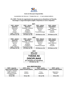 TODAS AS DISCIPLINAS