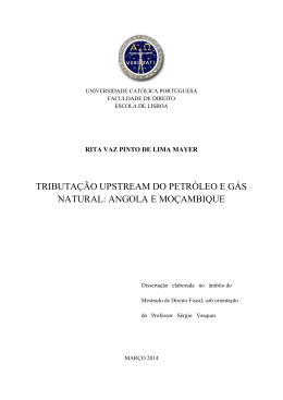 A tributa&ccedil;&atilde;o do petr&oacute;leo e do g&aacute;s natural na ind&uacute;stria upstream
