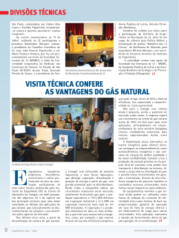 Visita técnica confere as Vantagens do gás natural