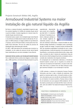 ArmaSound Industrial Systems na maior instalação de gás natural