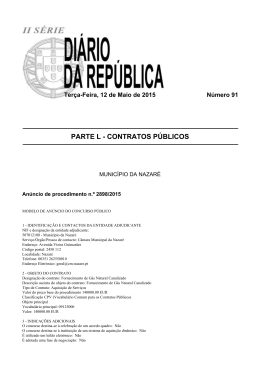 Fornecimento de G&aacute;s Natural Canalizado
