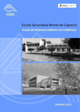 PROJETO CURRICULAR DE ESCOLA - Esec-monte