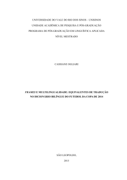 Frames e multilingualidade