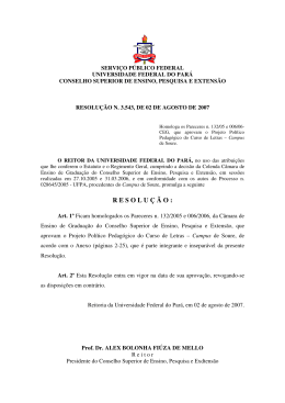 resolução n. 3.543, de 02 de agosto de 2007