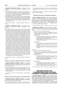 4518 minist&eacute;rios da agricultura, do desenvolvimento rural e das