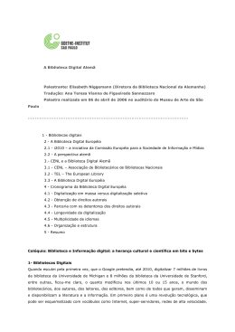 A Biblioteca Digital Alemã Palestrante: Elisabeth - Goethe