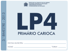 4&ordm; Ano - Prefeitura do Rio de Janeiro