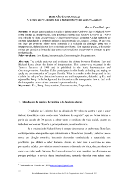 ISSO N&Atilde;O &Eacute; UMA MULA: O debate entre Umberto Eco e