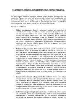 OS ERROS QUE VOCÊ NÃO DEVE COMETER EM