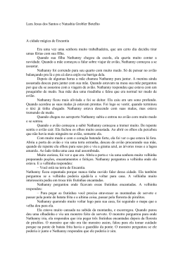 Lara Jesus dos Santos e Natashia Grobler Botelho A cidade m&aacute;gica