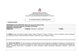 I &ndash; IDENTIFICA&Ccedil;&Atilde;O: PROFESSOR (A) DA DISCIPLINA
