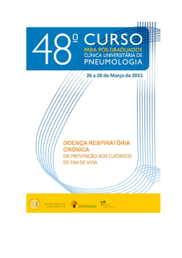 48&ordm; curso de pneumologia para p&oacute;s-graduados cl&iacute;nica universit&aacute;ria