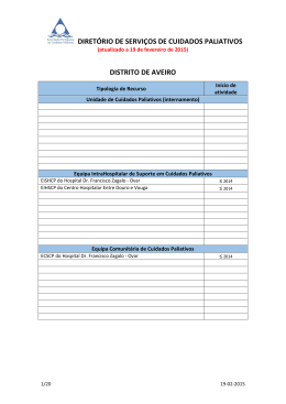 DIRET&Oacute;RIO DE SERVI&Ccedil;OS DE CUIDADOS PALIATIVOS